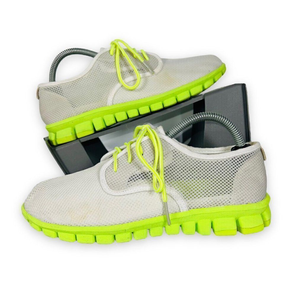 NO SOX Winkle Comfort Shoes White / Lime Women's 6‎